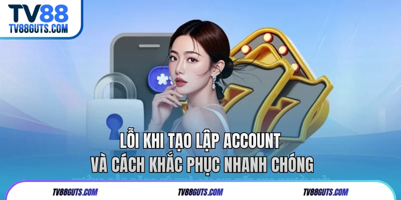 Lỗi khi tạo lập account và cách khắc phục nhanh chóng