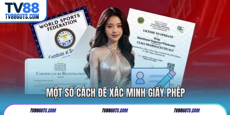 Một số cách để xác minh giấy phép