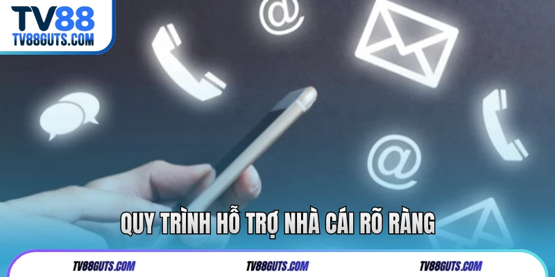 Quy trình hỗ trợ nhà cái rõ ràng 